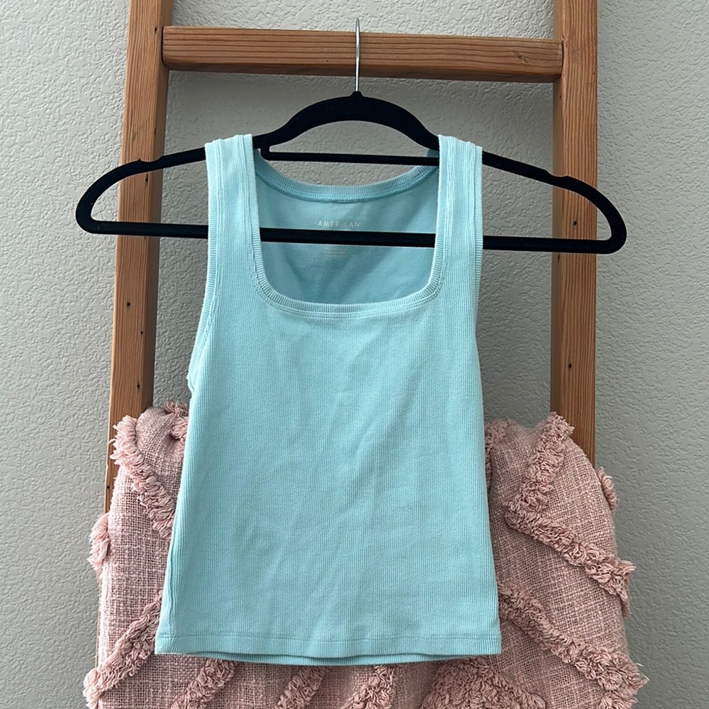 American Eagle Outfitters Square Neck Ribbed Tank